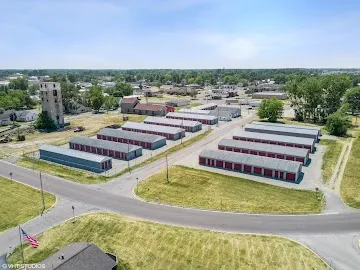 Aerial view of Portland storage 